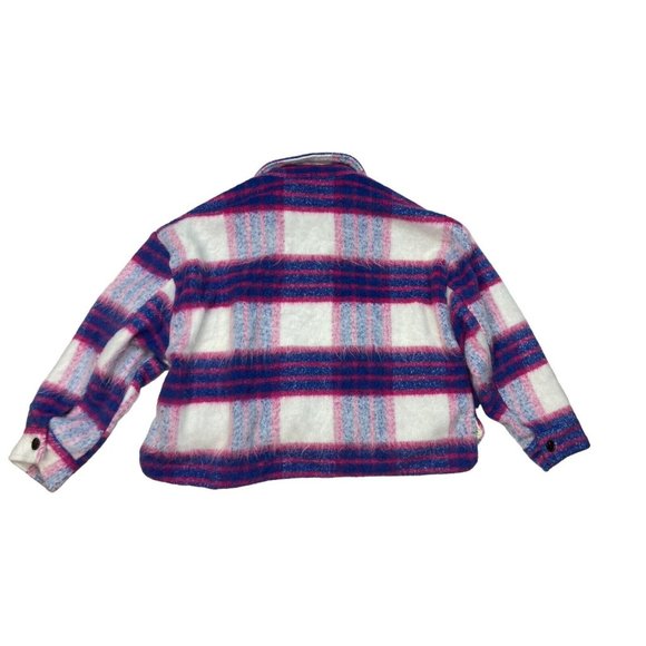 *NWT Blank NYC Jacket Shacket In Prime Time Color Way Plaid Womens Size L $148 - Picture 5 of 12